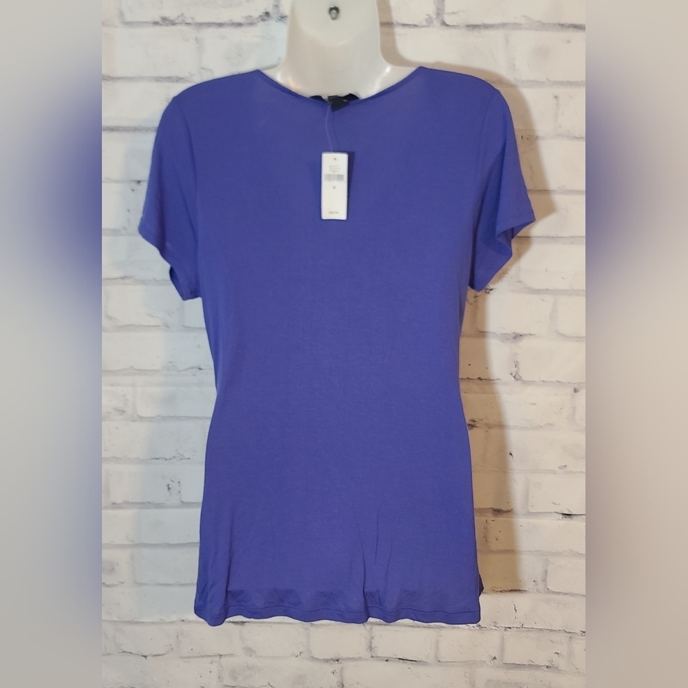 New Banana Republic Twist Front V-neck Rayon Top Med - Picture 3 of 5